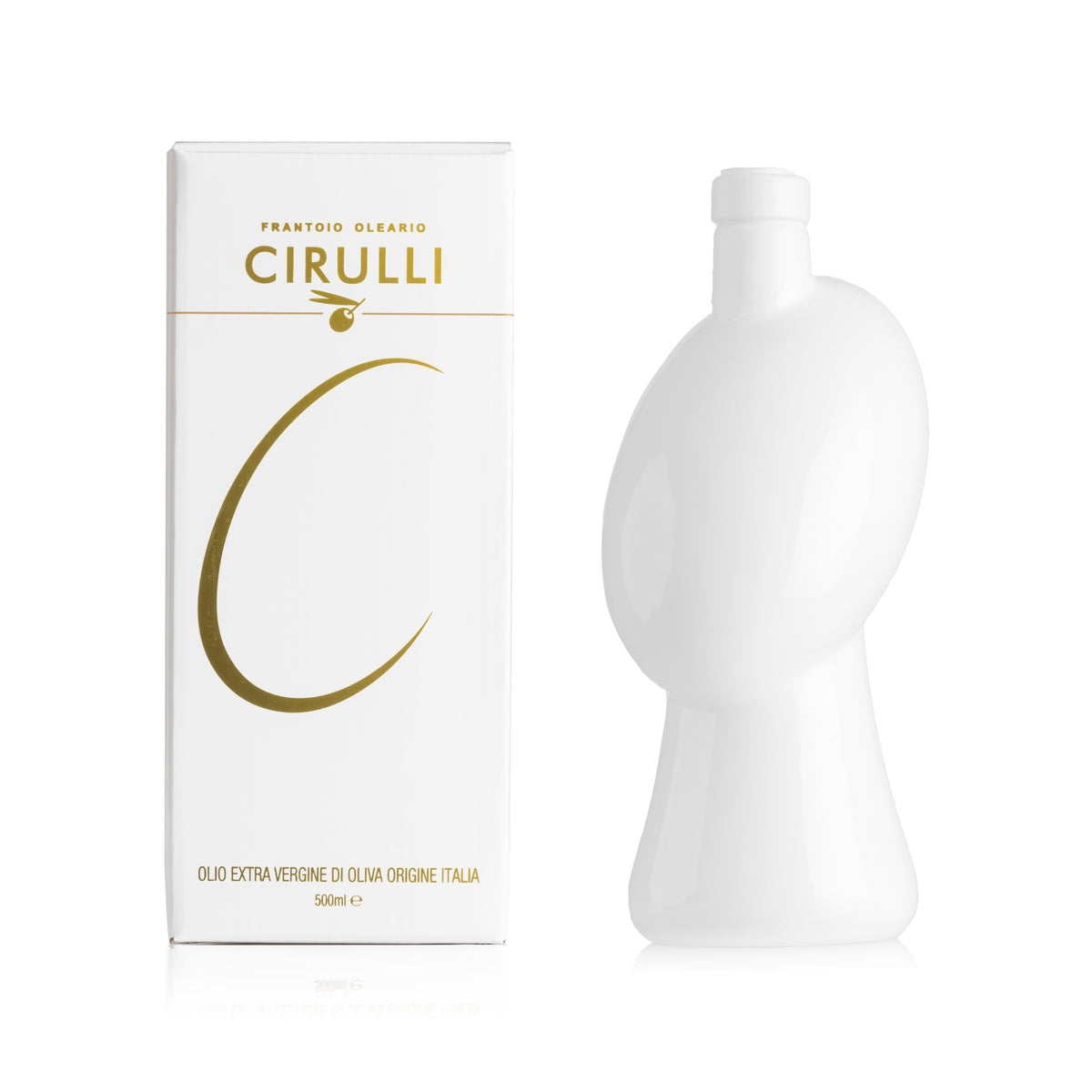 Orcio di olio extravergine Biologico • 500ml • Bianco