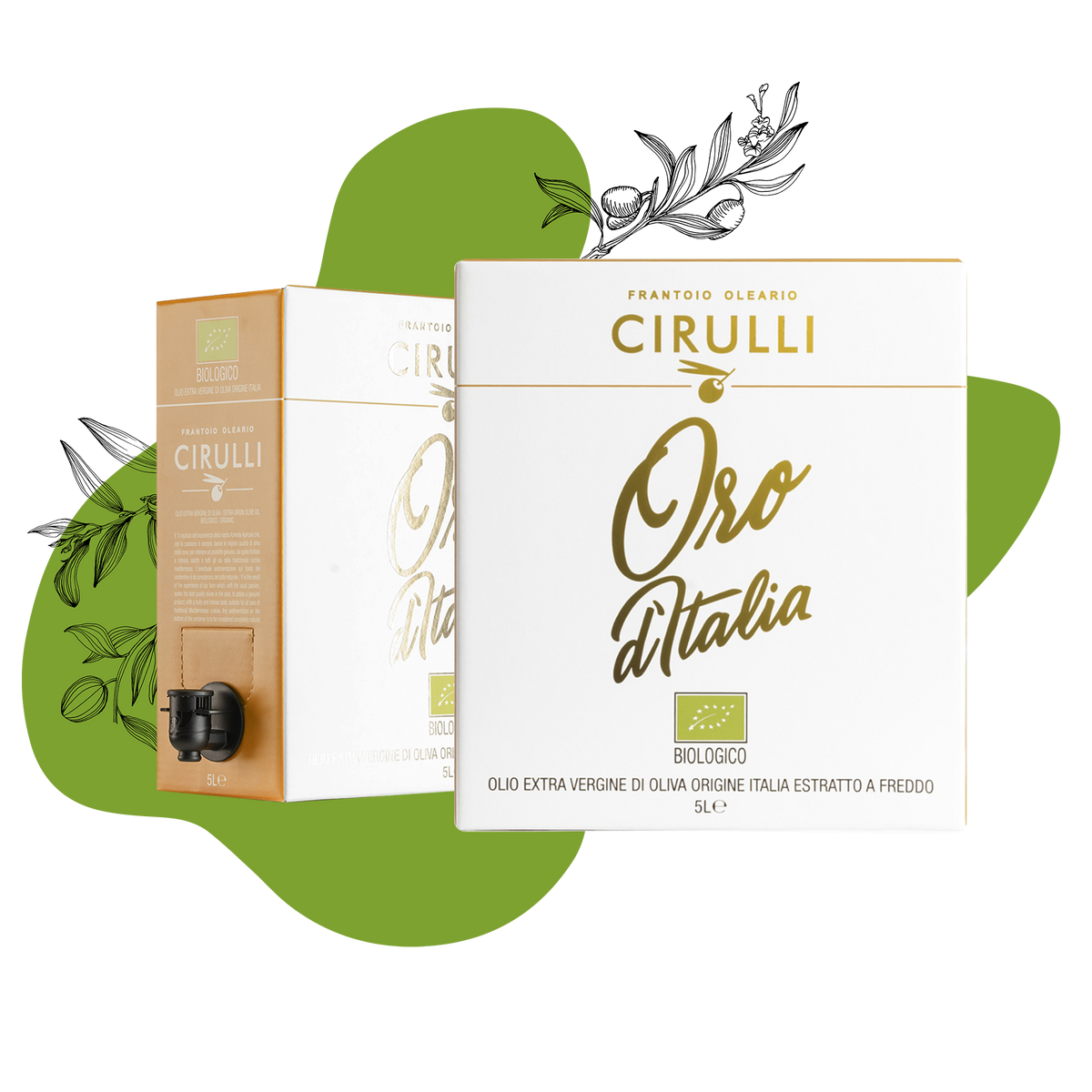 Bag in box di olio extravergine Biologico • 5 Litri