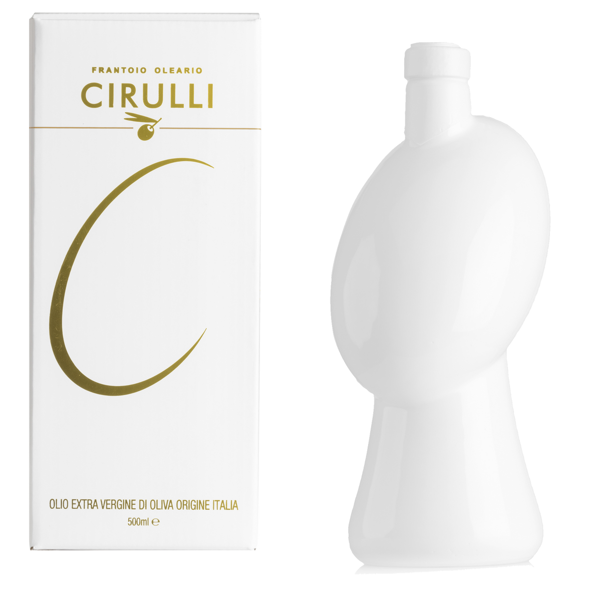 Orcio di olio extravergine di oliva • 500ml • Bianco