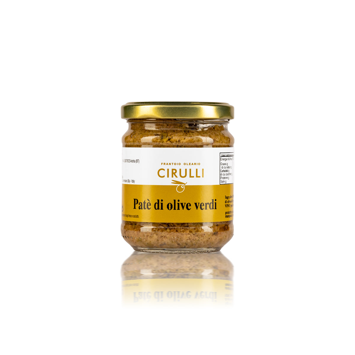 PATÉ DI OLIVE VERDI - 180g